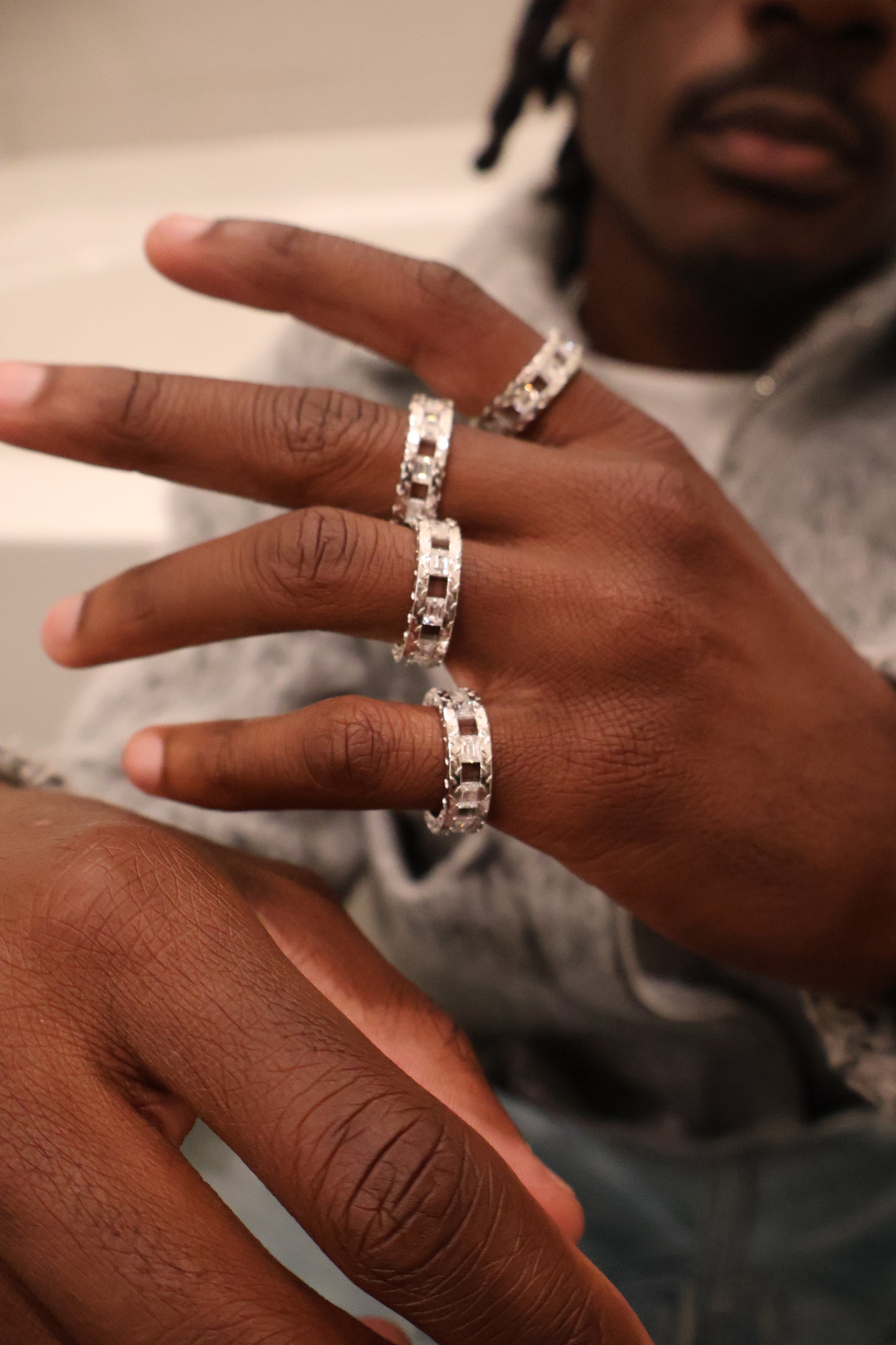 Legacy Tread Ring in White